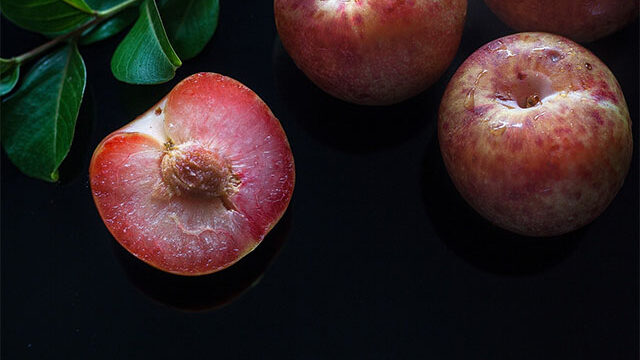 Wax coated fruits