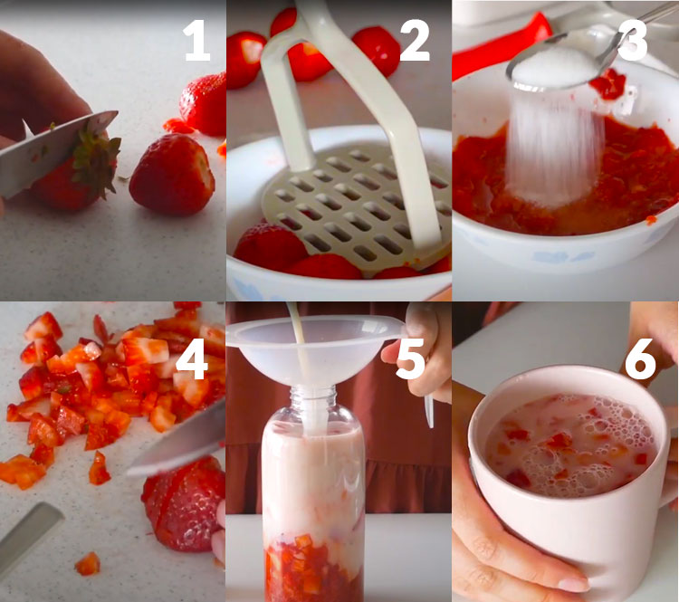 How to make strawberry milk