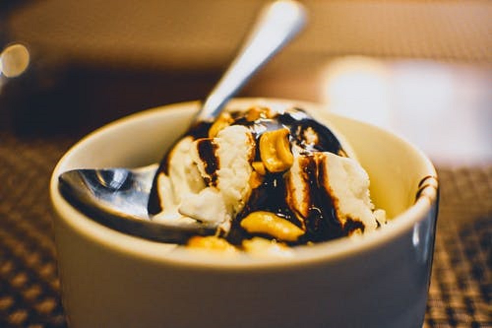 Black walnut ice cream is a delicious dessert with a creamy texture, consisting of walnuts, which gives it a unique taste.