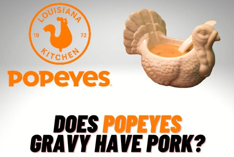 does popeyes gravy have pork