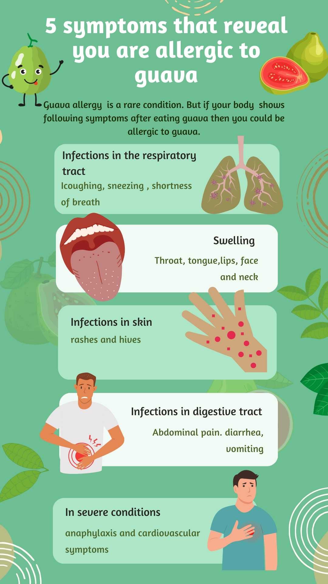 Guava Allergy symptoms, diagnosis, treatment, precautions » Wizfoodz